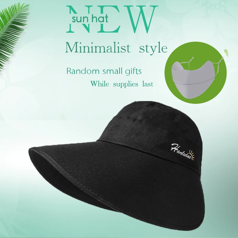 New Arrival Korean Style Simple Sun Hats for women with Large Brim  UV Protection