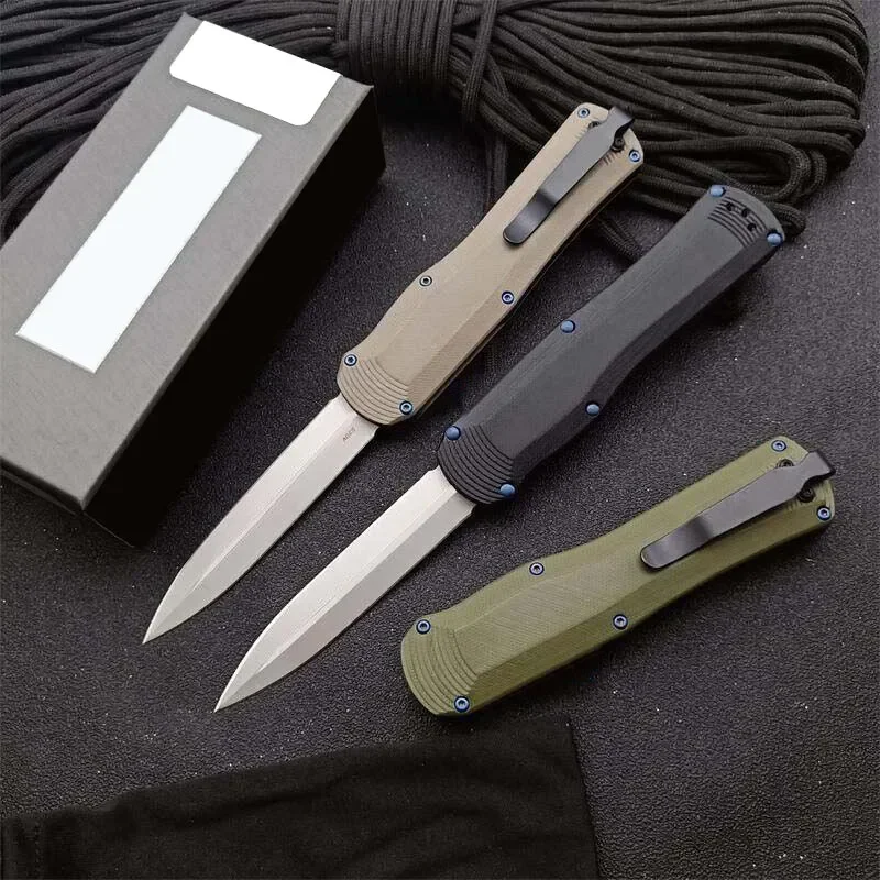 4 Models 3400BK Assisted Tactical Pocket Knife Double Edge S30V Blade G10 Handles Outdoor Camp Hunt  Utility Survival Tools