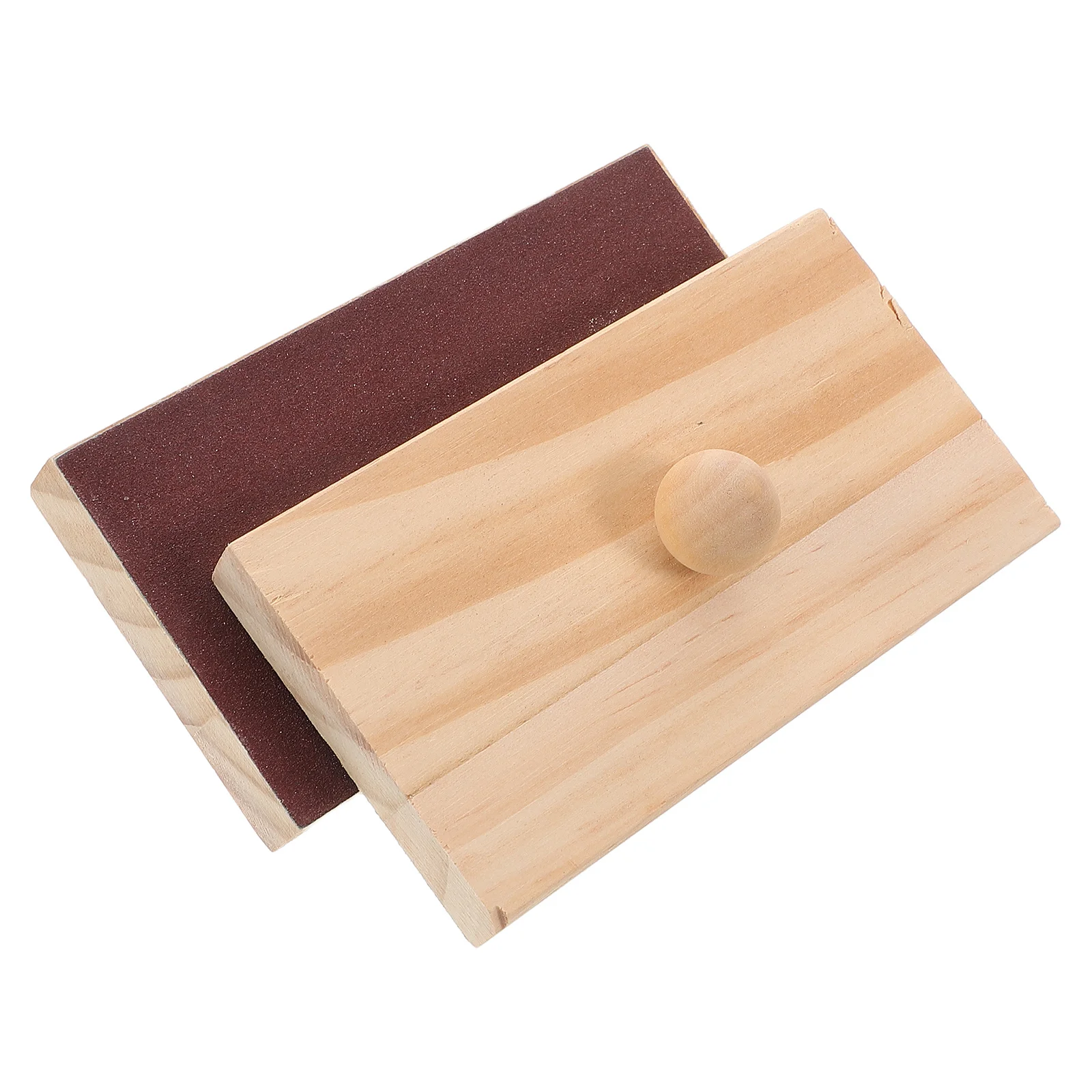 

1Pair Wooden Sand Block Early Education Percussion Instrument for Kids Musical Rhythm Interaction