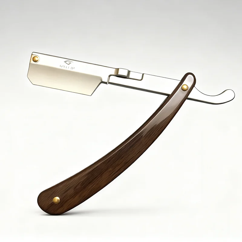 الفولاذ المقاوم للصدأ للطي سكين الحلاقة اللحية مستقيم الحلاقة تصفيف الشعر أداة الرجال دليل الراحة الشعر المتقلب ماكينة حلاقة Barbeador #1