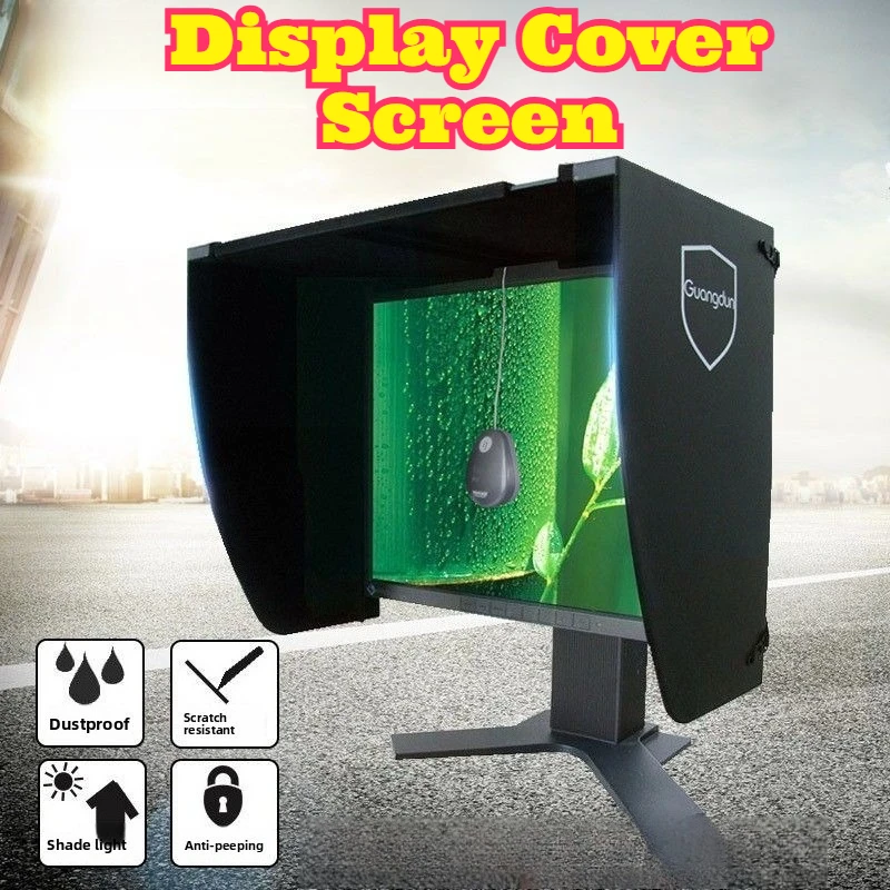 Monitor Privacy Screen Anti Glare Light Blocking Shield Anti Peeping Protector 17 To 28 Inch Computer Monitor Eye Care Universal