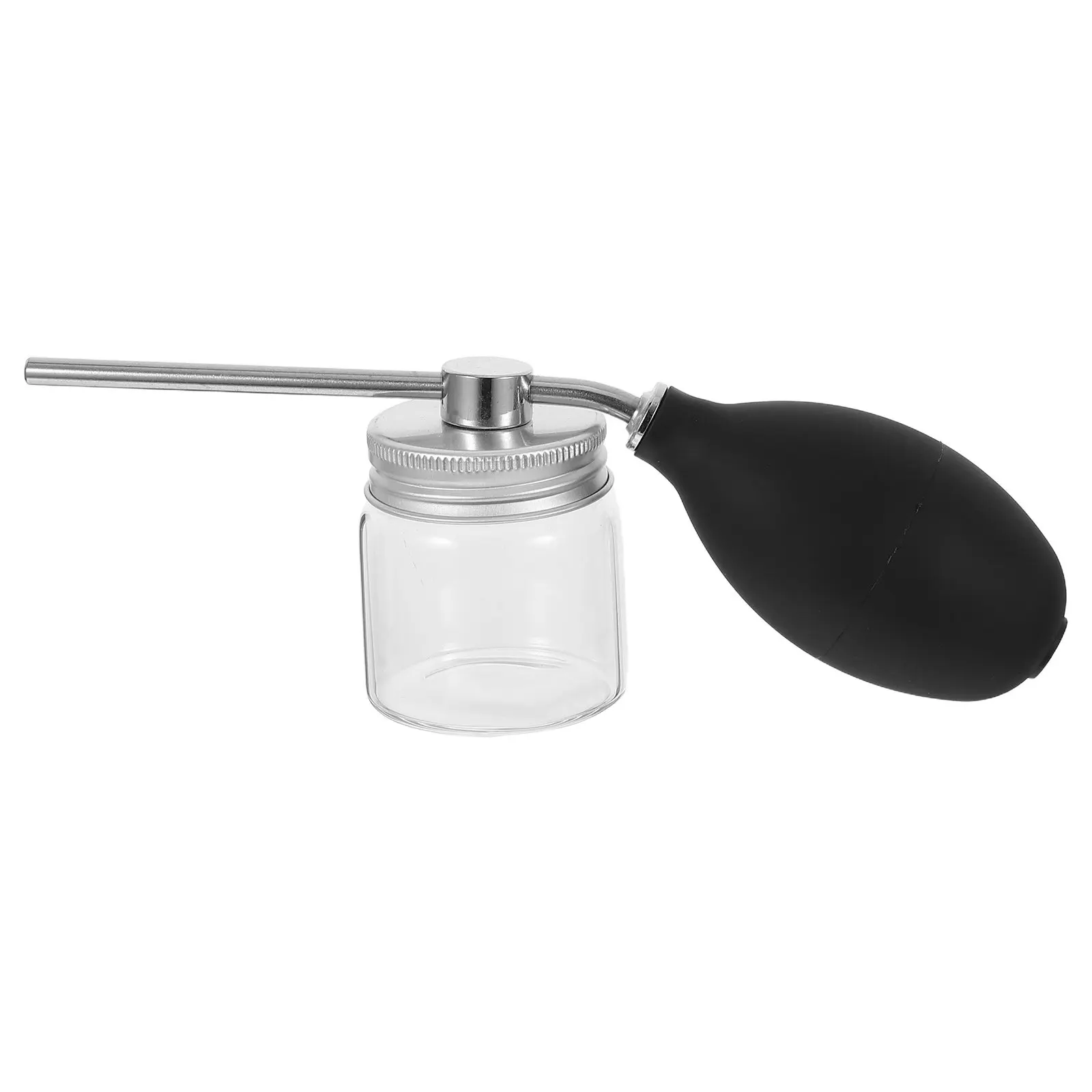 1Pcs Hair Building Fiber Sprayer High Quality Glass Silicone Anti-Static Precision Hairline Applicator for Thinning Hair Roots