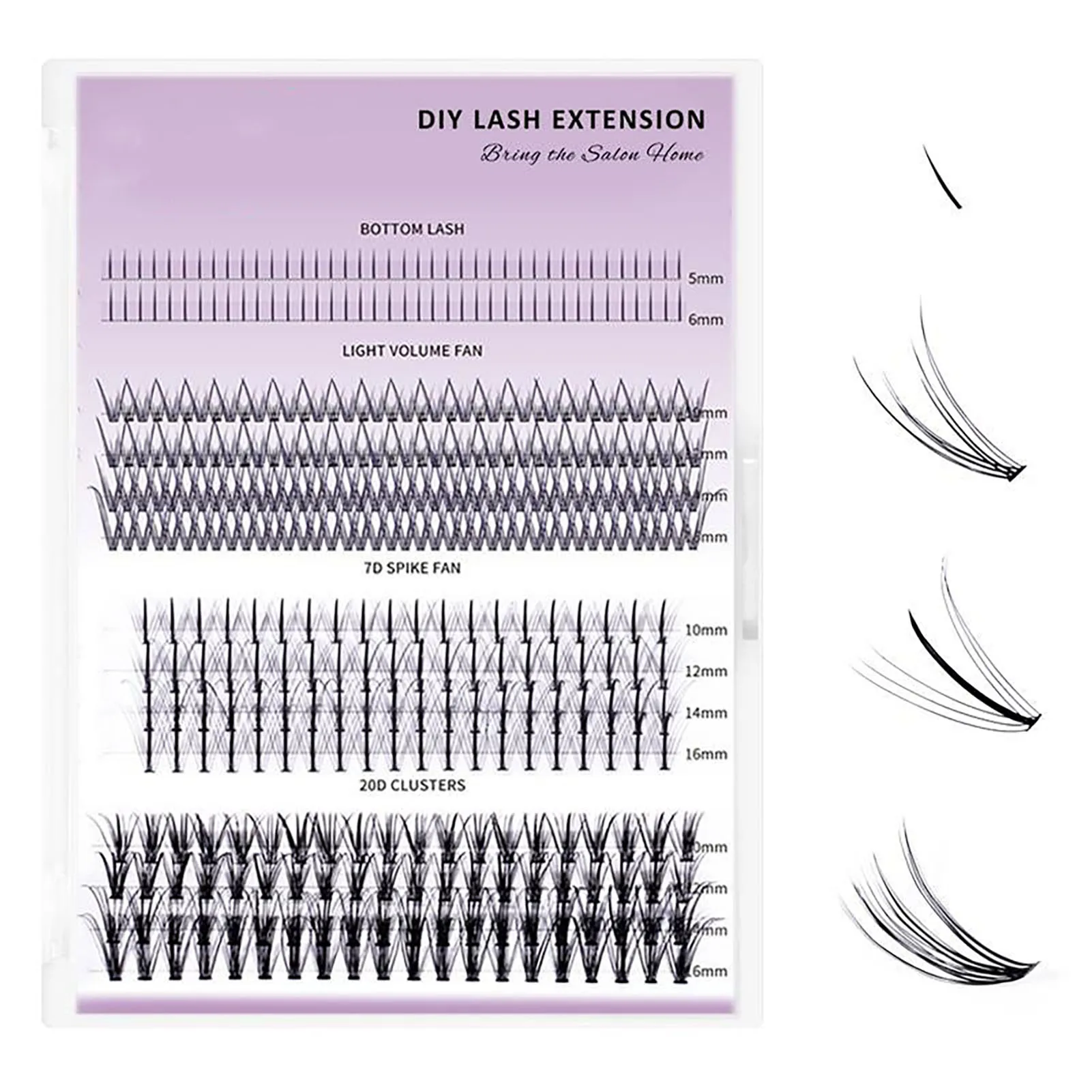 Premade Fans Speed Eyelash Extensions Cluster lashes Segmented Wispy 20D volume individual Lashes makeup products