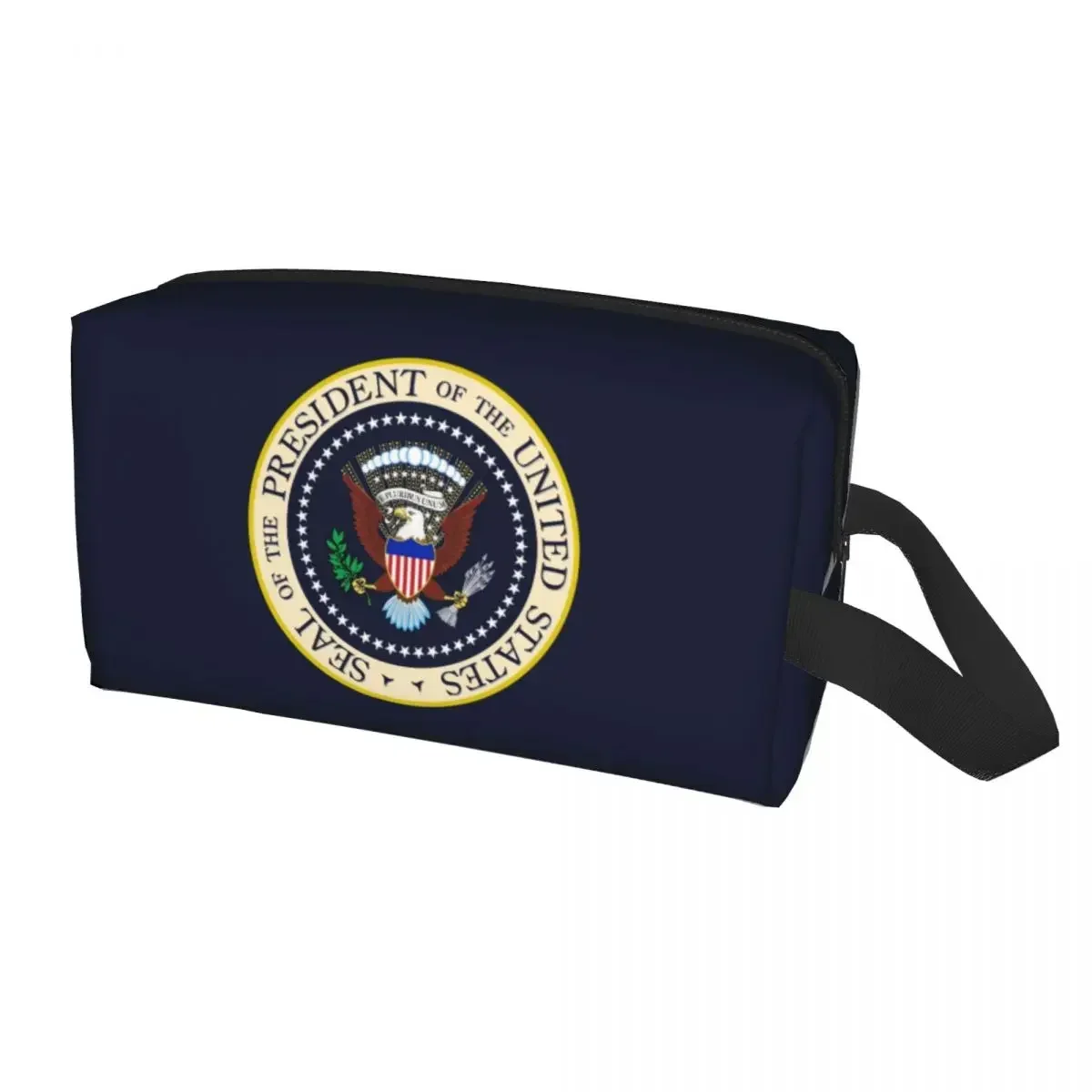 The President Of  United States Makeup Bag Travel Organizer Kawaii Donald Trump USA Vote Election Presidential Logo Toiletry