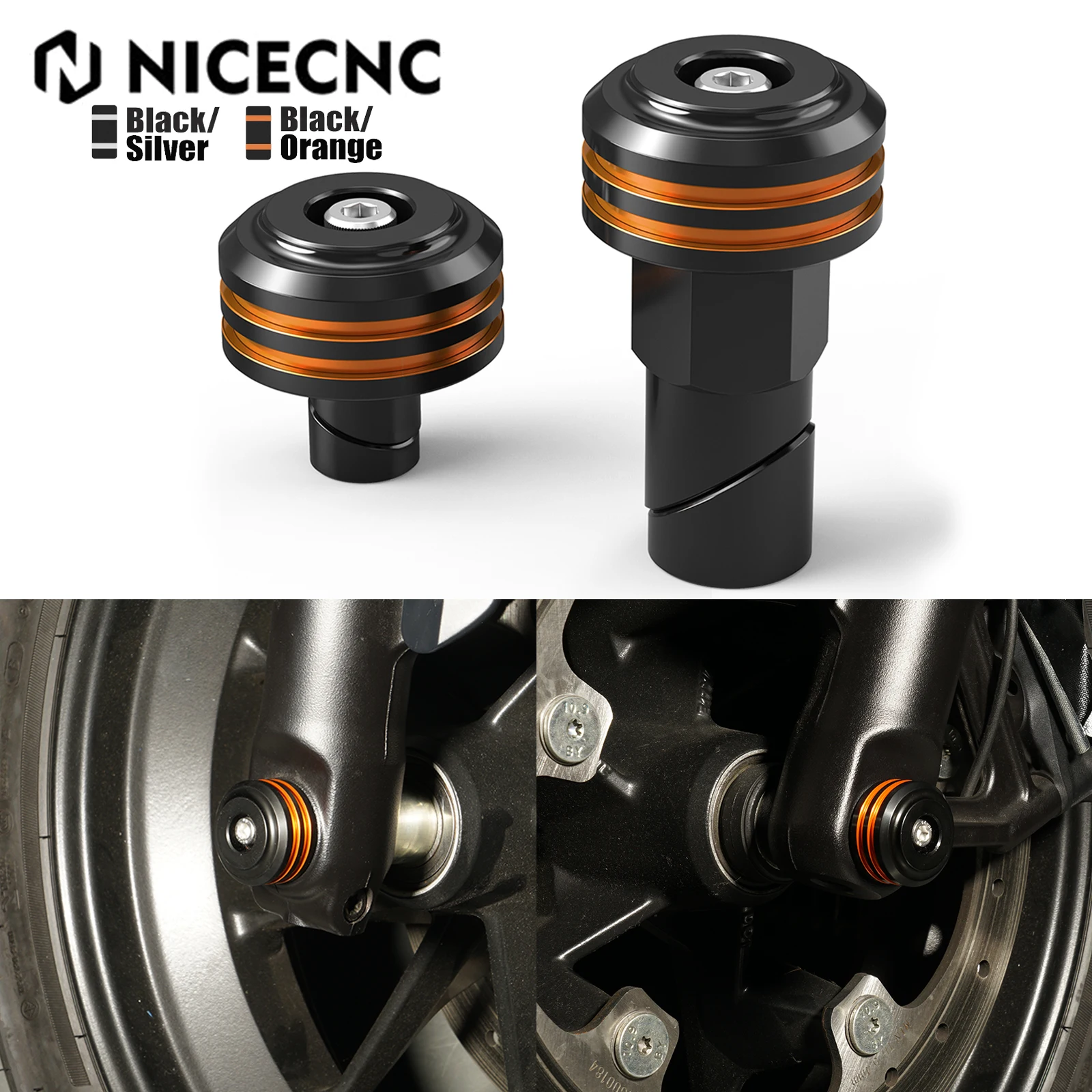 

Front Axle Nut Covers For Harley Sportster S RH1250S 2021-2024 Pan America 1250 RA1250 RA1250S 2021-2024 Nightster RH975 22-24