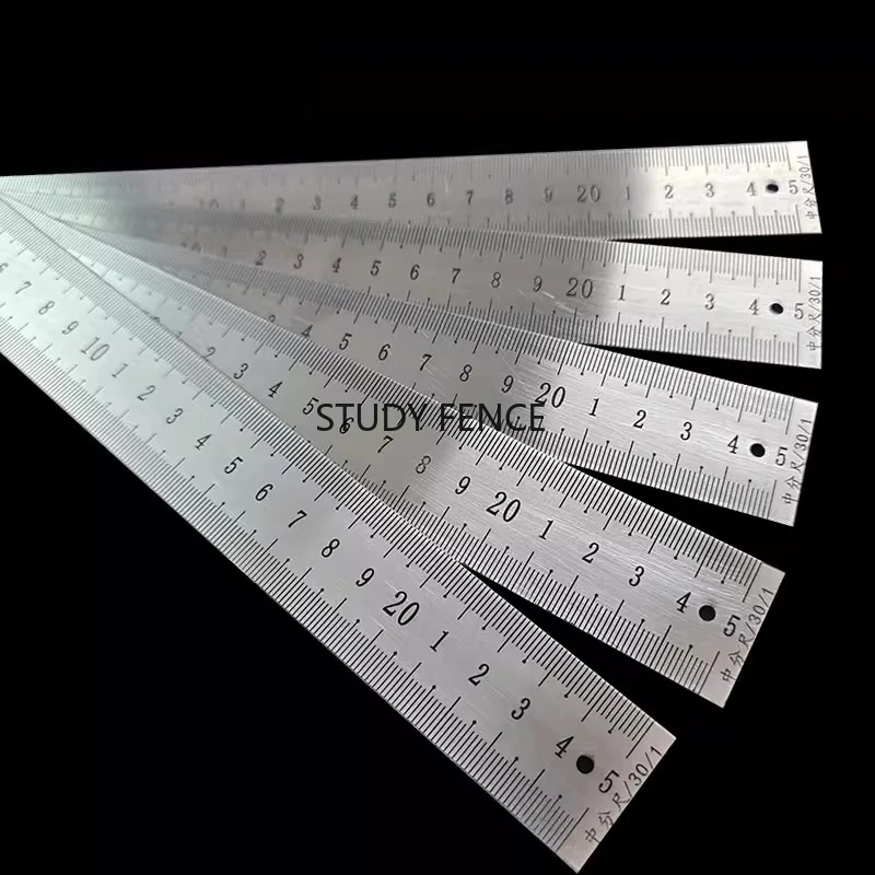 

50cm Stainless Steel Symmetrical Ruler A Scale Drawing and Measuring Tools Hardware Accessories Multi Specification Ruler