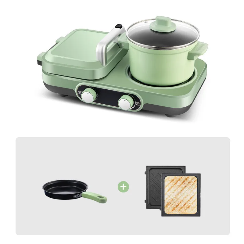 

2025 Бытовая машина для выпечки тортов для завтрака и печенья, машина для изготовления печенья, вафельница 3 в 1, машина для завтрака