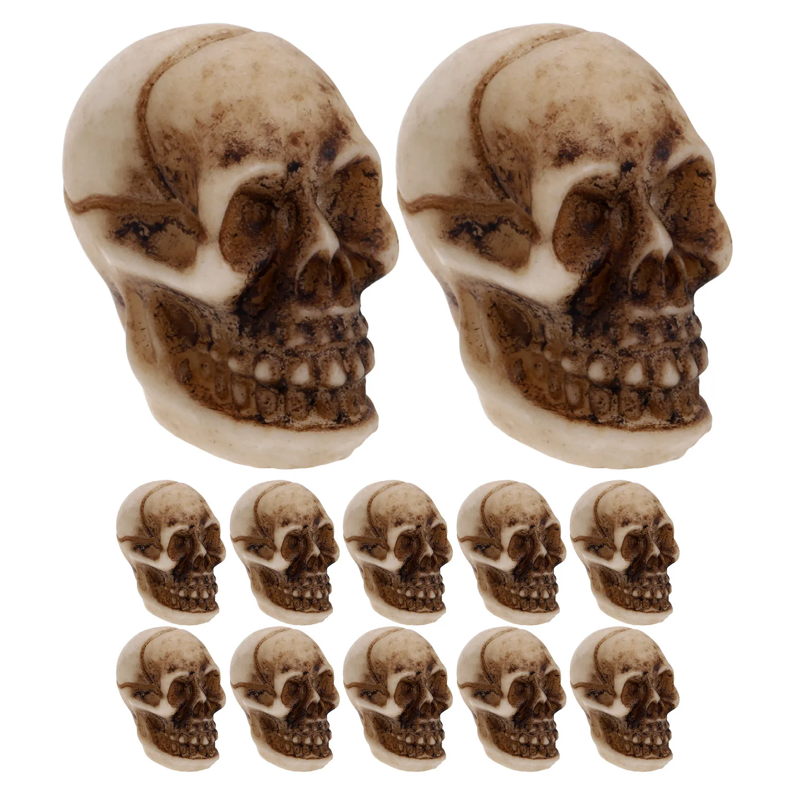 

20Pcs Skull Decorations Realistic Mini Skulls Halloween Tabletop Decor Party Scary Props Haunted Accessory