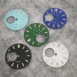 NH38 Dial 28.5mm Watch Dial Green Luminous Diving Watch Faces for NH38/NH34 Movement Modification Watch Accessories