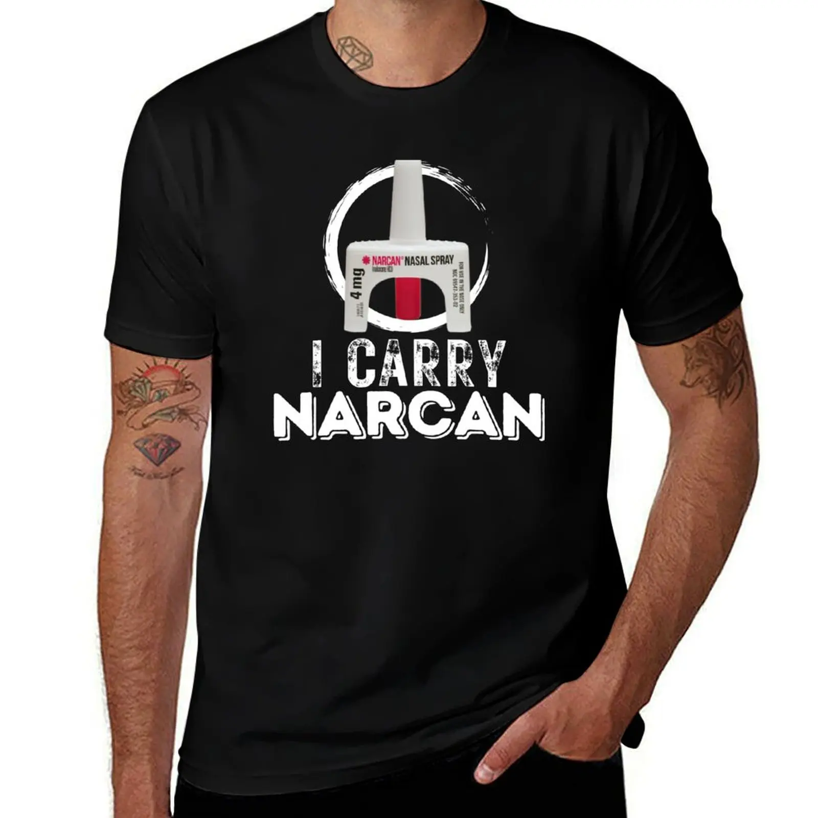I carry narcan T-Shirt Worker Basic Short Sleeve Tee T-Shirt