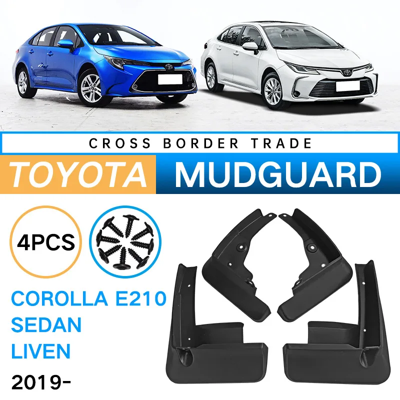 For Toyota Corolla E210 2019 2020 Saloon Sedan 4pcs Car Mudguards Mudflaps Tyre Mud Fenders Splash Guards Styline Accessories