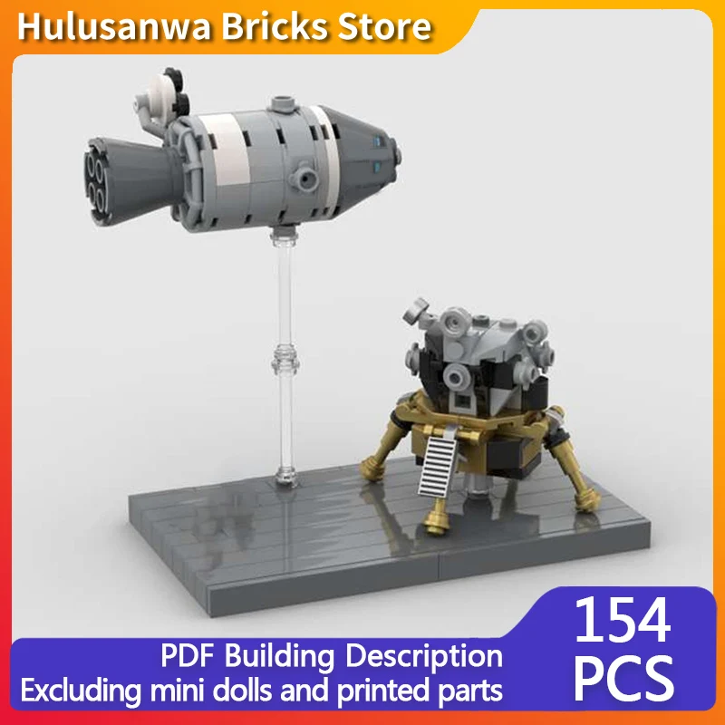 

Базовая модель целостности Apollo 11, MOC, строительные кирпичи, военное оборудование, модульные технологии, подарки, праздник, сборка, детские игрушки, костюм