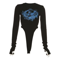 Women's Crew Neck Long Sleeve Bodysuit T Shirts Basic Tops