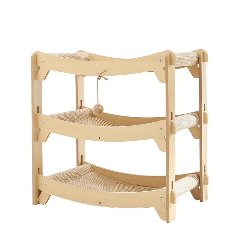 Árbol rascador multi-nivel resistente para gatos con sisal y camita - imagen 3