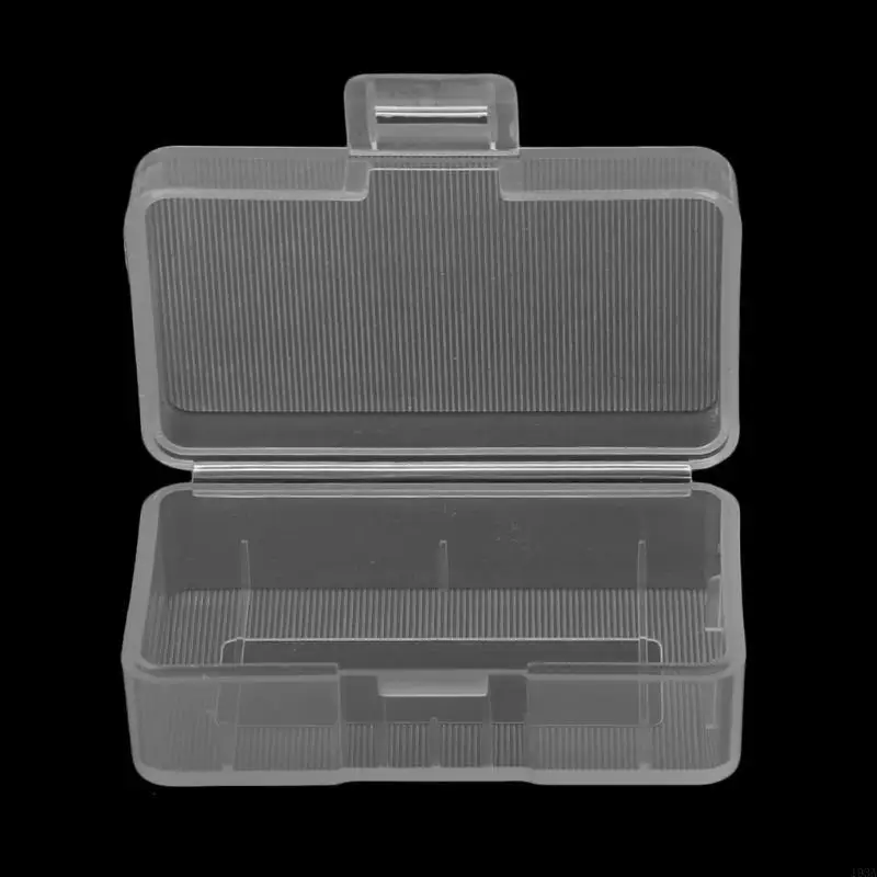 193A Hard Plastic Battery Case Storage Box Case Clear Battery Holder Cell Container for 2Pcs LR06 Battery