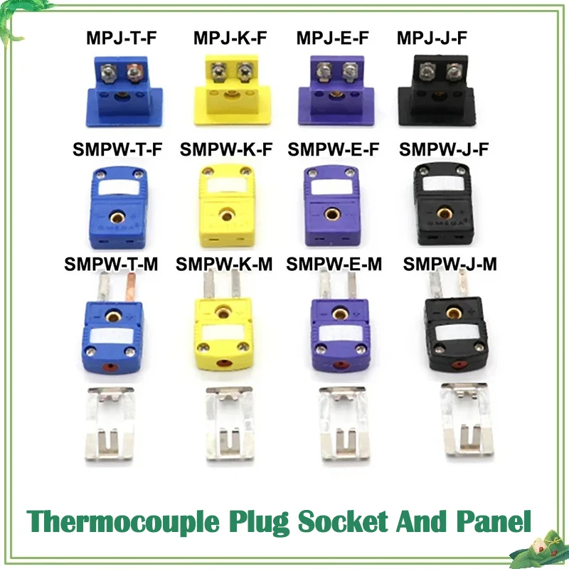 

Connector 1Pcs K/T/J/E Type Thermocouple Plugs and Sockets Sensor Panel Mount Thermocouple Miniature Socket & Plug WIre