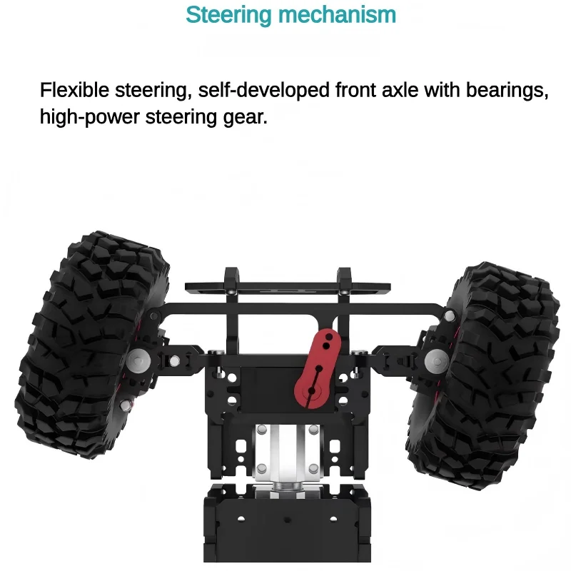 Podwozie RC Ackerman z silnikiem Robot Car obsługujący system ROS i kamerę sportową dla Raspberry dla Arduino Robot Car DIY Kit — zdjęcie 6