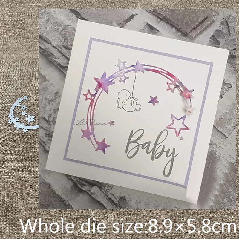 New Design Craft Metal stencil mold Cutting Dies star semicircle decoration scrapbook die cuts Album Paper Card Craft Embossing