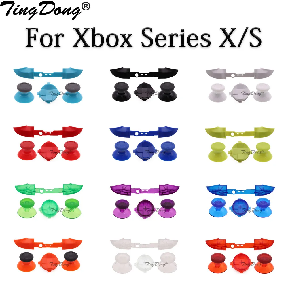 4 في ل Xbox Series X S تحكم LB RB زر قطاع عبر الاتجاه مفاتيح ثلاثية الأبعاد التناظرية الإبهام العصي غطاء عصا التحكم D-الوسادة زر