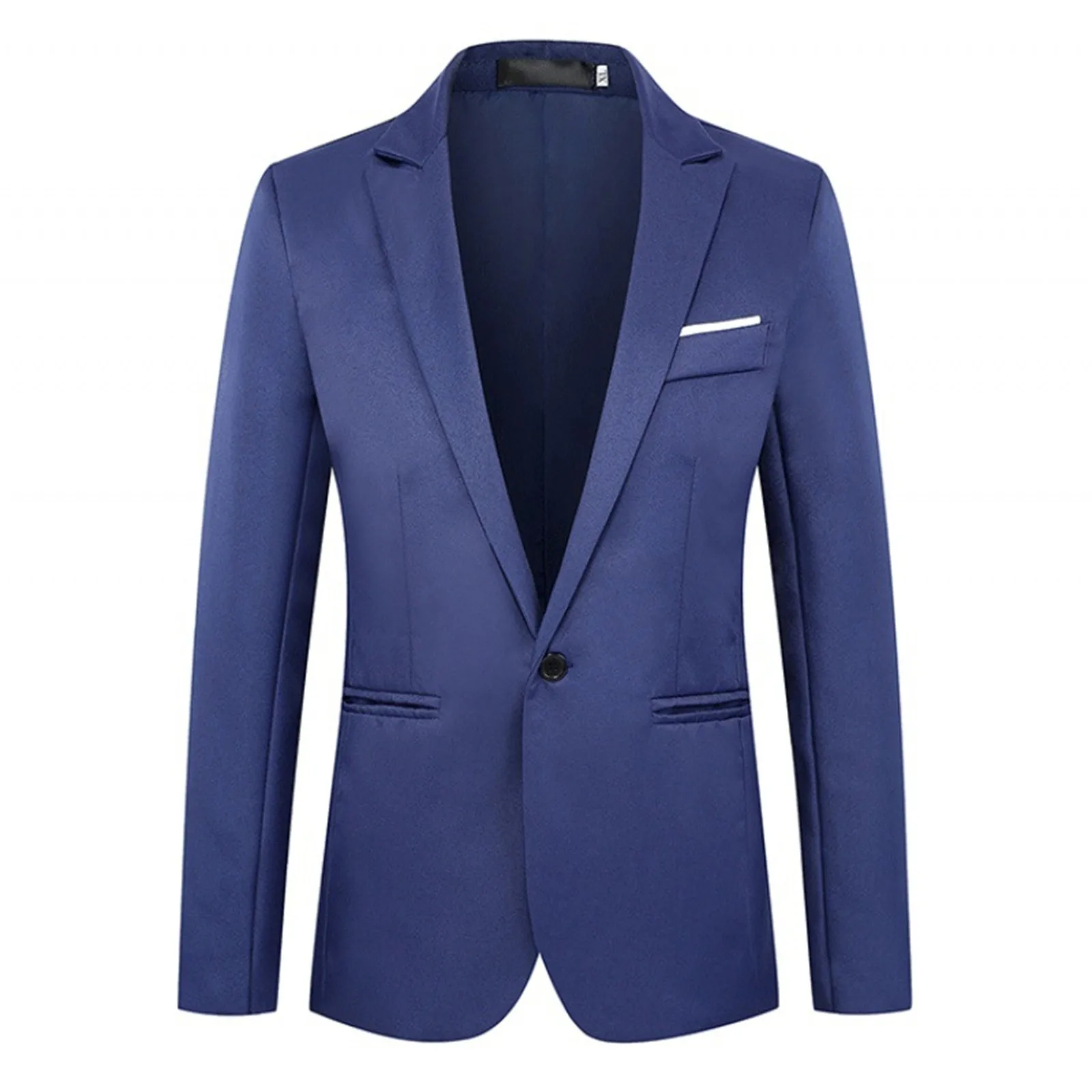 Men's Suits Slim Fitting One Button Solid Color Tuxedo Blazers Business Suits Wedding Party Homecoming Blazer Jackets For Male