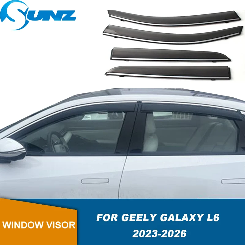 

Window Visor For Geely Galaxy L6 2023 2024 2025 Window Rain Guard Sun Rain Deflector Weathershield Rain Shield
