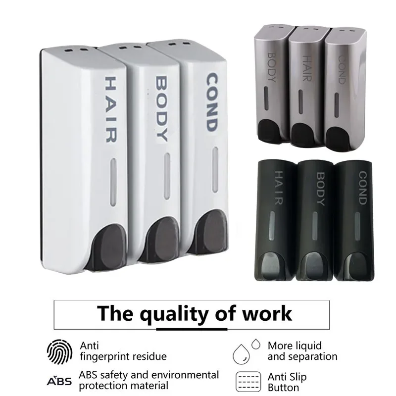 

Настенный дозатор для мыла и шампуня, 350 мл