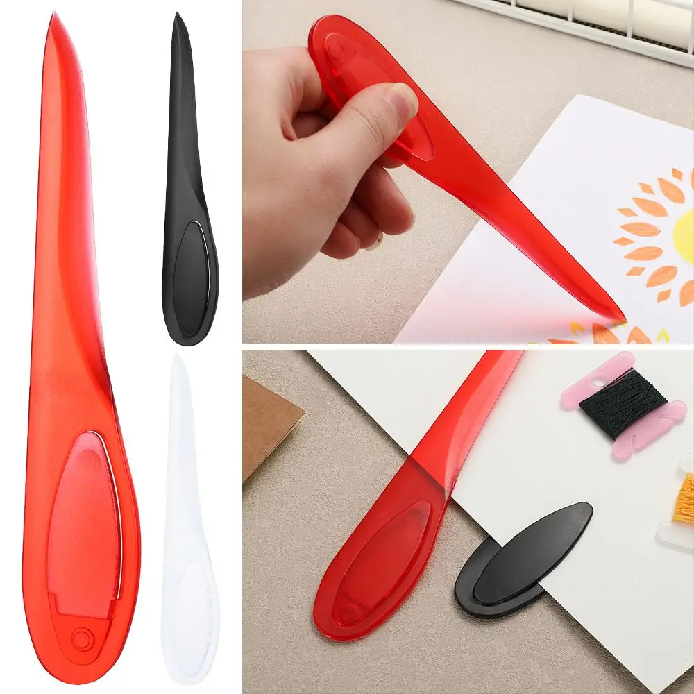 1 PC สีสันสําหรับเย็บผ้า Quilting พลาสติกเย็บตะเข็บ Creaser Point จูนเนอร์เย็บเครื่องมือ Mark Presser TOOL