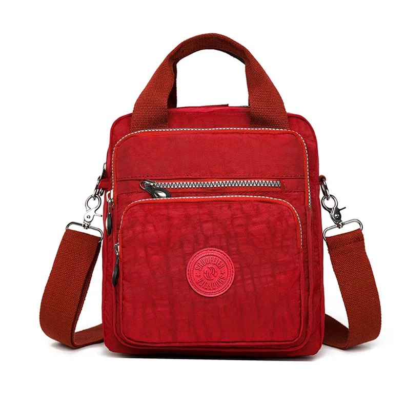 Multifunctional Women's Shoulder Crossbody Bag Nylon Handbags Female Travel messenger bag Girl Satchels square Mother's Bag
