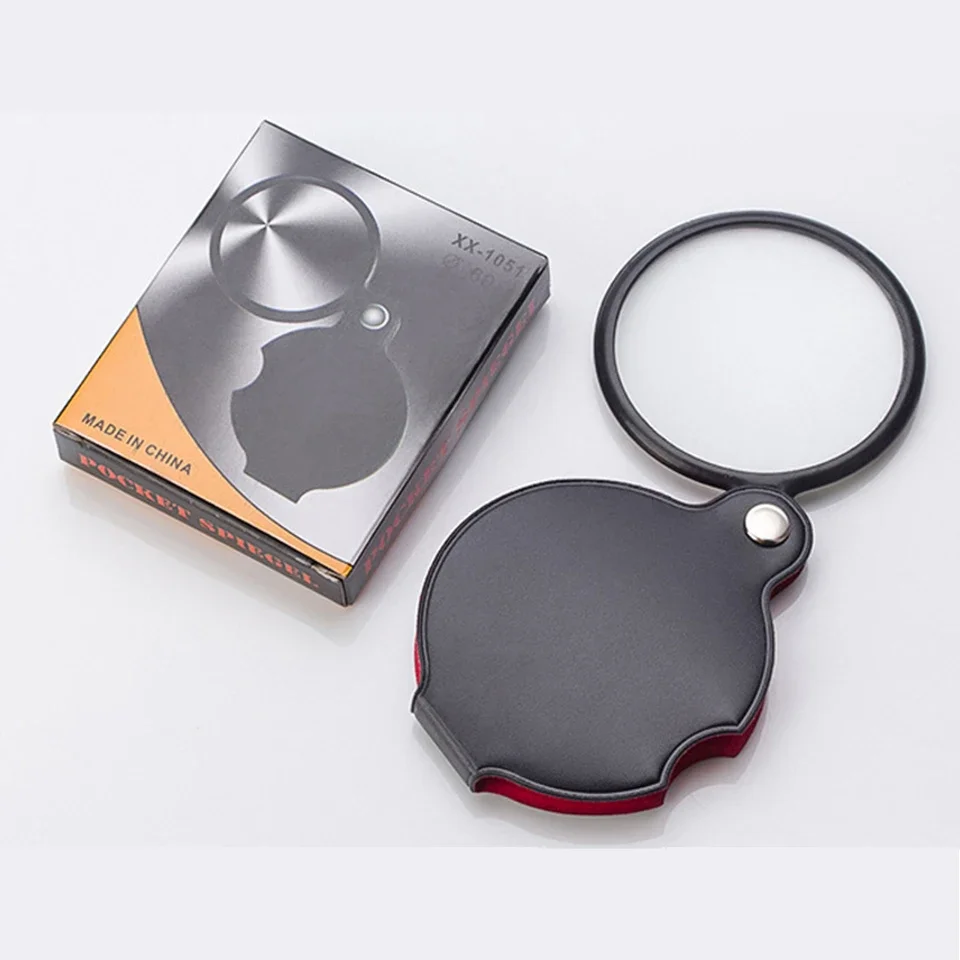 BEGREAT Mini Magnifier 8X Foldable Pocket Magnifier Portable 50mm Handheld Magnifier Jewelry Reading Magnifying Glass