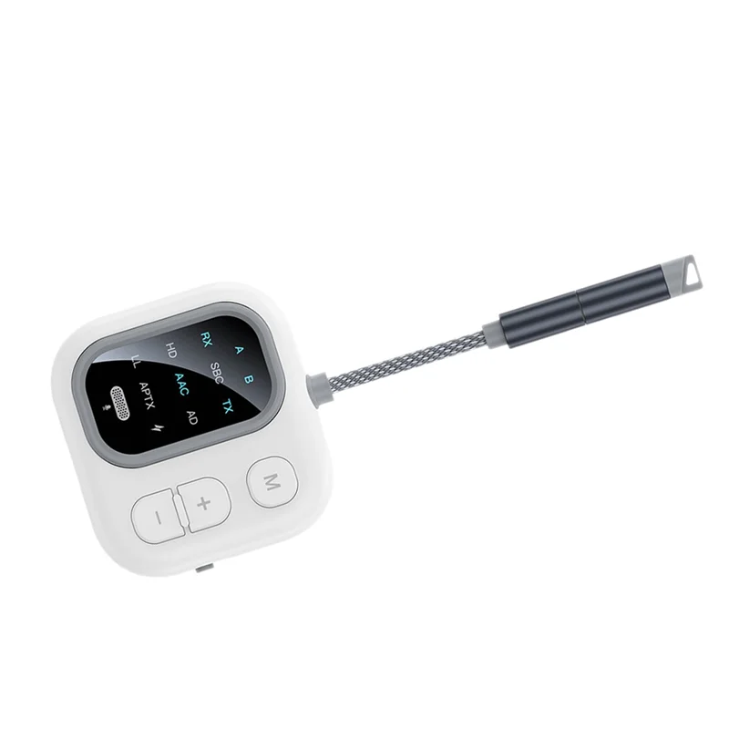 Wireless Audio Adapter 2 In 1 Bluetooth Transmitter Receiver Lossless HD Sound AUX Playback RX/TX For Car/Home/Airplane