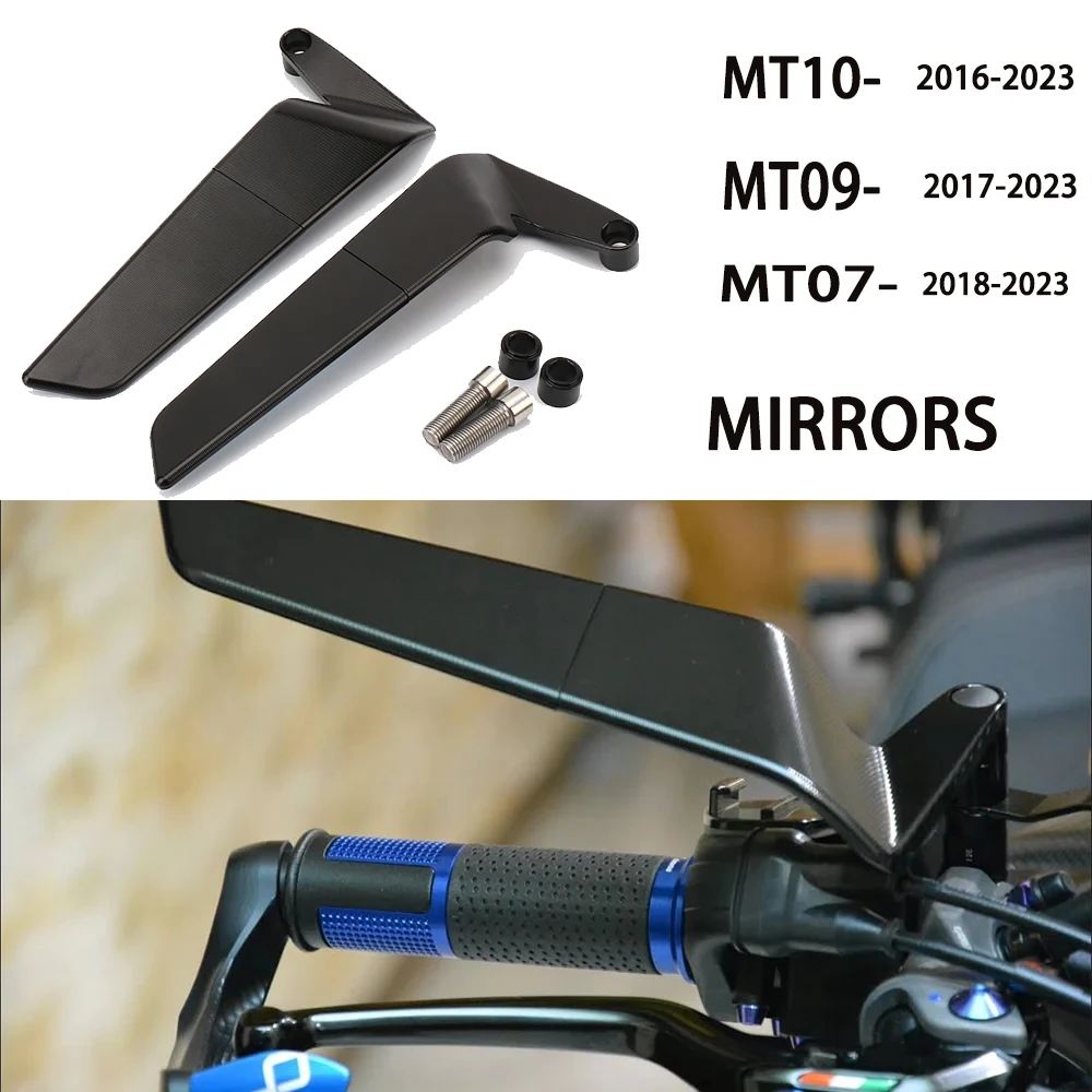 

MT10 MT07 Parts for YAMAHA MT 07 MT09/SP MT10/SP Stealth Mirrors MT 09 Naked Mirror MT 10 Adjustable Winglets MT09 Accessories