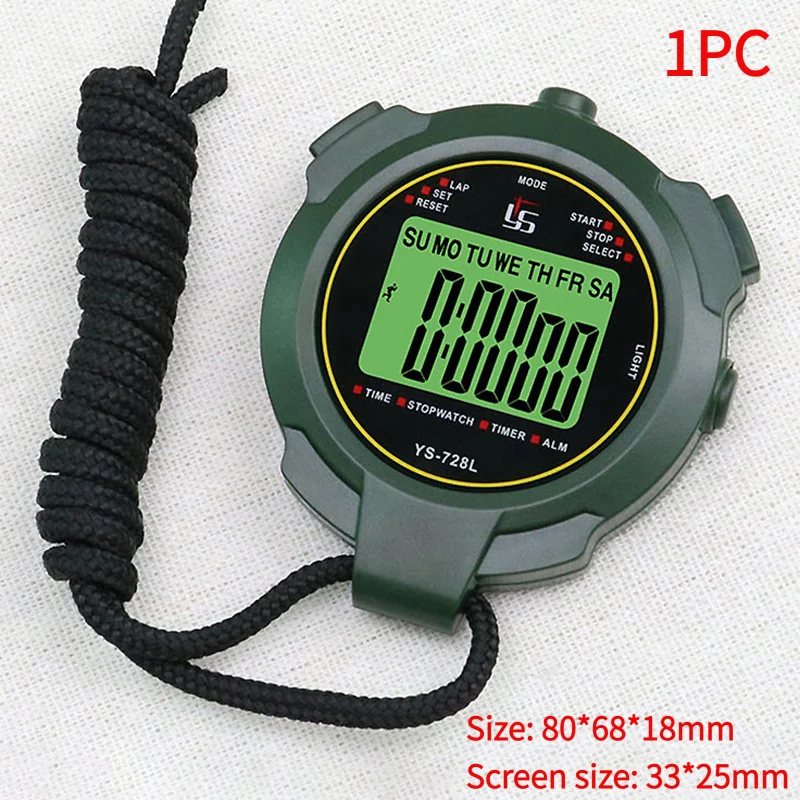 Stop Watch Timer Tools 30h Chronometer Handheld Pocket Stopwatch 0.01s Accuracy Professional Digital Sport Stopwatch LCD Timer.