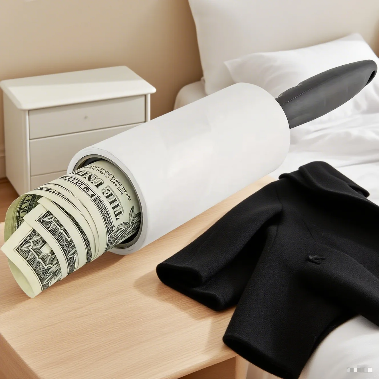 Lint Roller Diversion Safe Stash Can Box