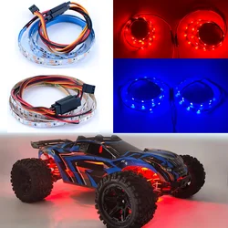 RC Car Chassis LED Lights Bar Lamp Strip for 1/10 Traxxas Crawler TRX4 Defender Axial SCX10 90046 Rustler RC4WD FMS YIKONG 40083