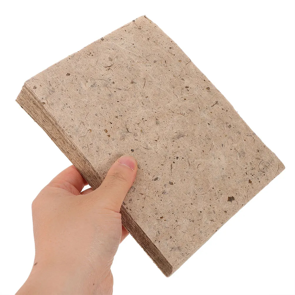 20 قطعة من أوراق الورق المصنوعة يدويًا نسيج النباح الطبيعي لبطاقات القصاصات العتيقة Decoupage اللوحة المشاريع الكتابة الحرفية