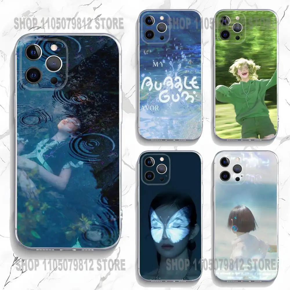 

B-BUBBLE GUM Phone Case For iPhone 17 16,15,14,13,12,11 Plus,Pro,Max,XR,Plus,E,Mini Transparent Soft Cover