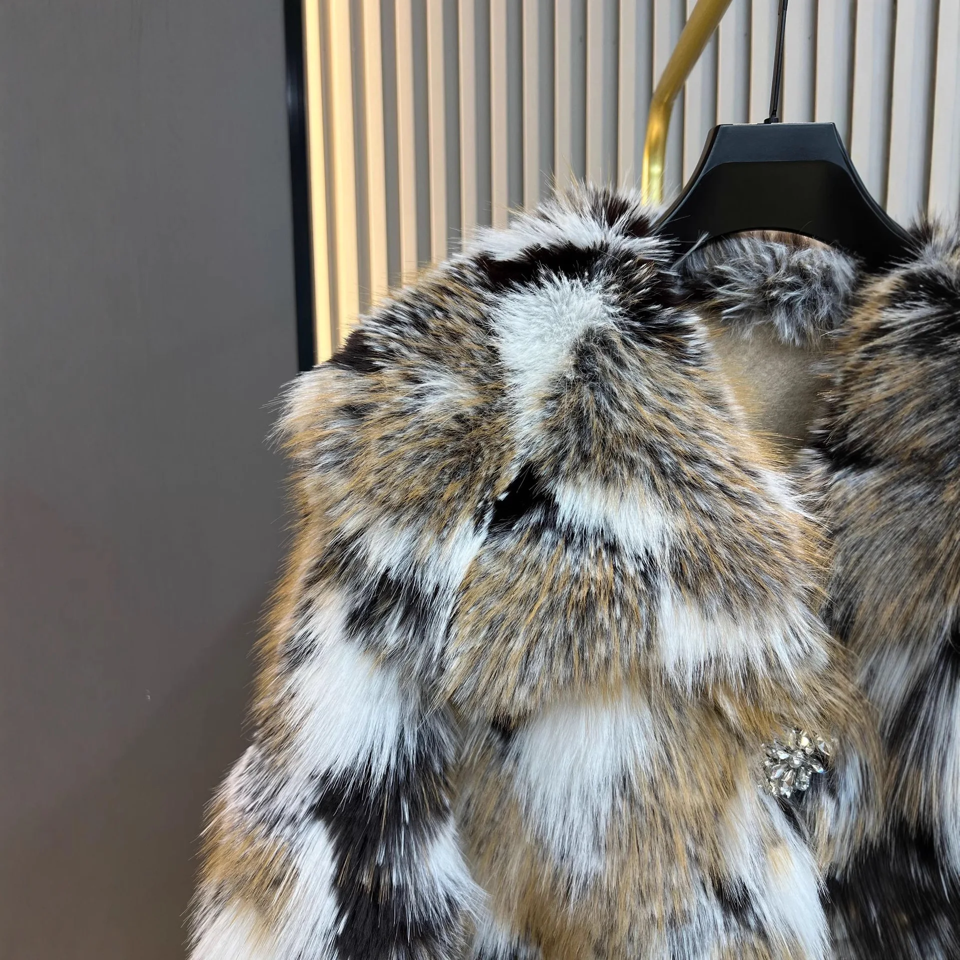 Manteau d'hiver en fausse fourrure de renard pour femme, Style coréen, élégant, coupe ample, épais, chaud, fourrure et cuir intégrés, nouvelle collection