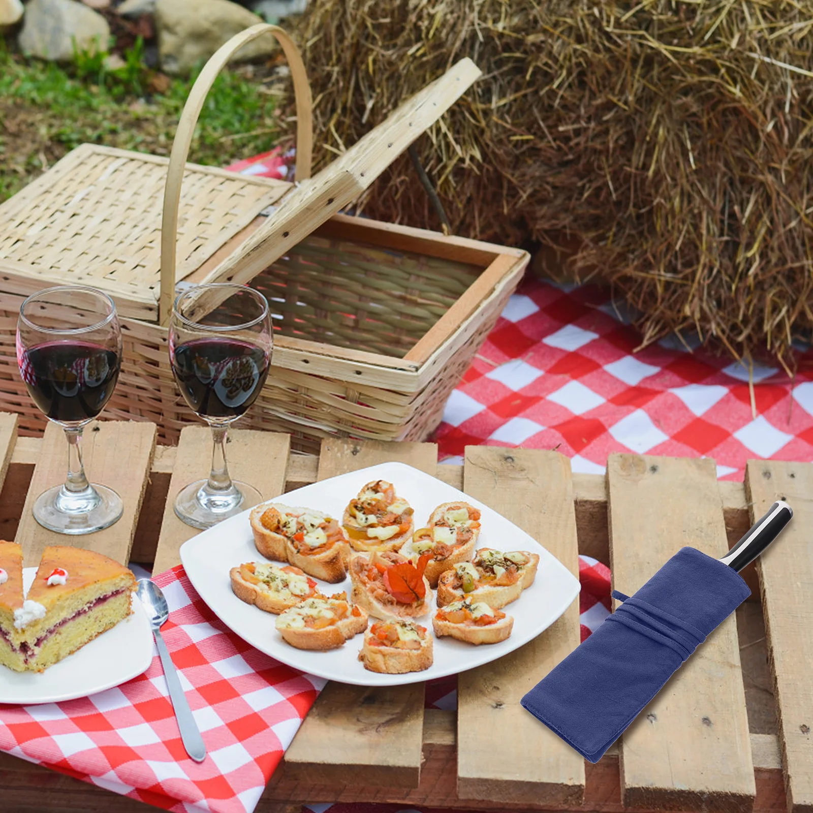 

1Pcs Portable Utensil Bag Simple Cutter Case Dirt-Proof and Odorless for Kitchen Use Dirt-Proof Storage Bag Cloth Storage Pouch