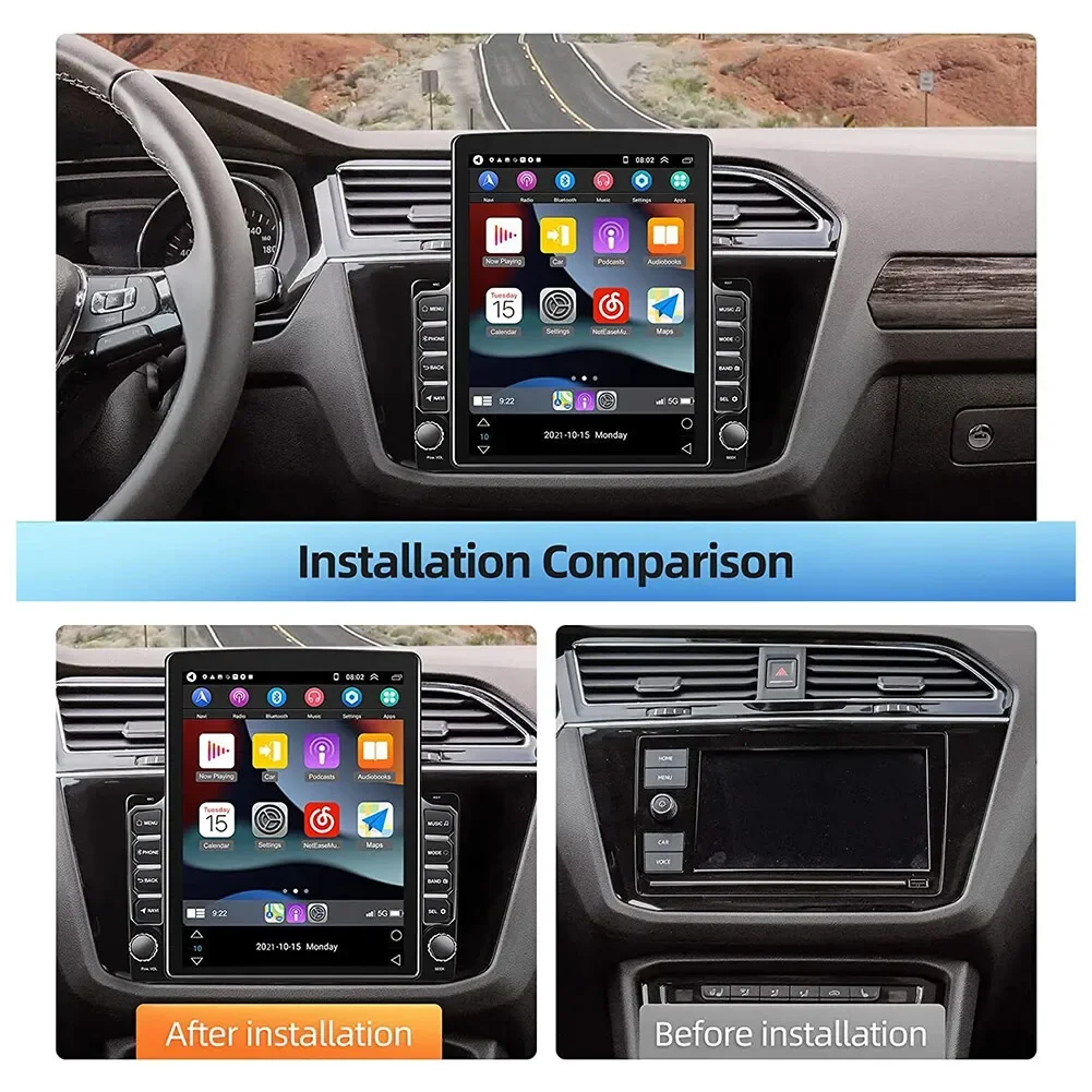 

9.7in CarPlay Radio Car Stereo Radio Android 10.0 GPS Wifi 2DIN with Camera