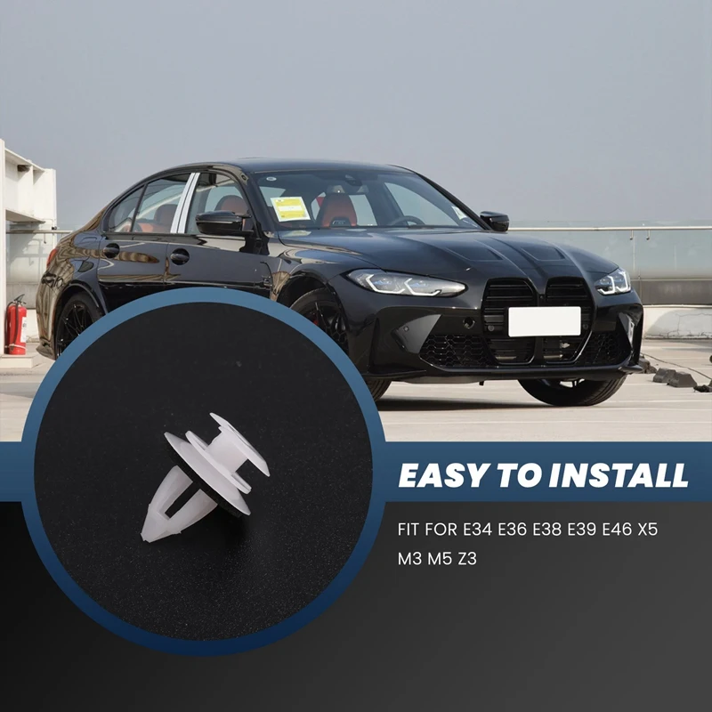 

50 шт. зажимы для дверной панели с уплотнительным кольцом для BMW E34 E36 E38 E39 E46 X5 M3 M5 Z3