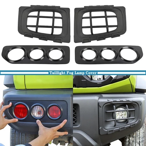 Cubierta protectora de faro antiniebla para luz trasera de coche, embellecedor para Suzuki Jimny 2019 2020 2021 2022 2023 2024 2025, accesorios exteriores