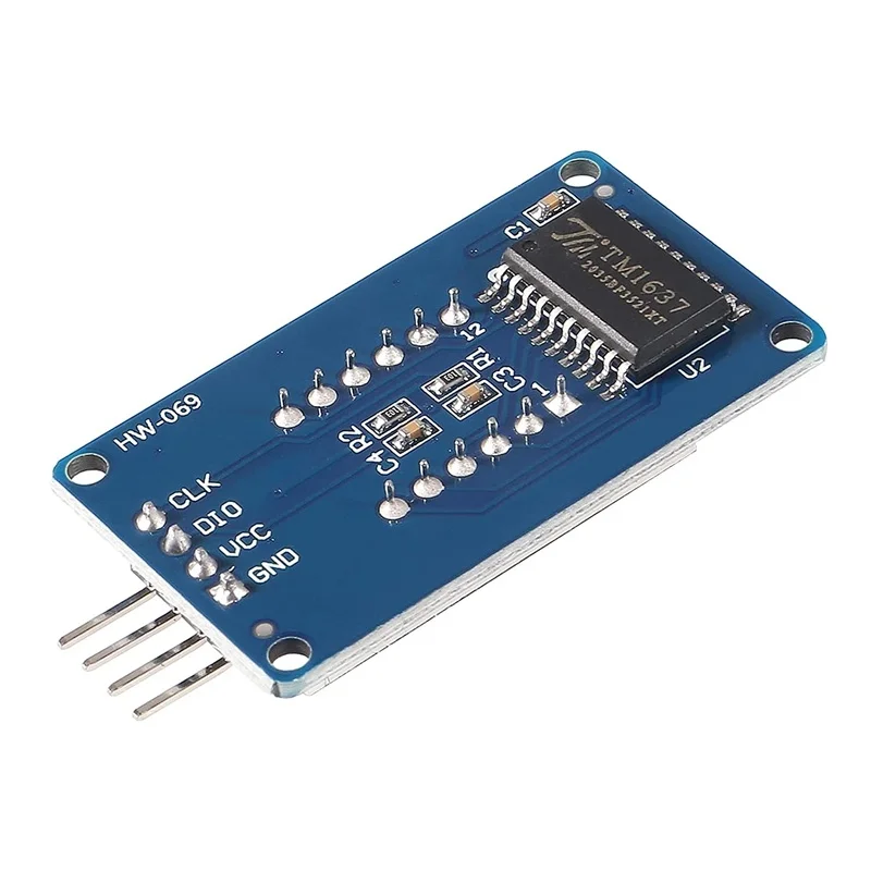 6PCS 4 Digits 7 Segment Digital Tube TM1637 LED Display Module I2C with Clock Display for Arduino and Raspberry Pi