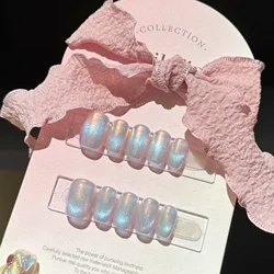 10 Stuks Korte Eenvoudige Naakte Handgemaakte Pers Op Nagels Franse Draagbare Valse Nagels Ballerina Volledige Cover Decoratie Nep Nagels Tips Kunst