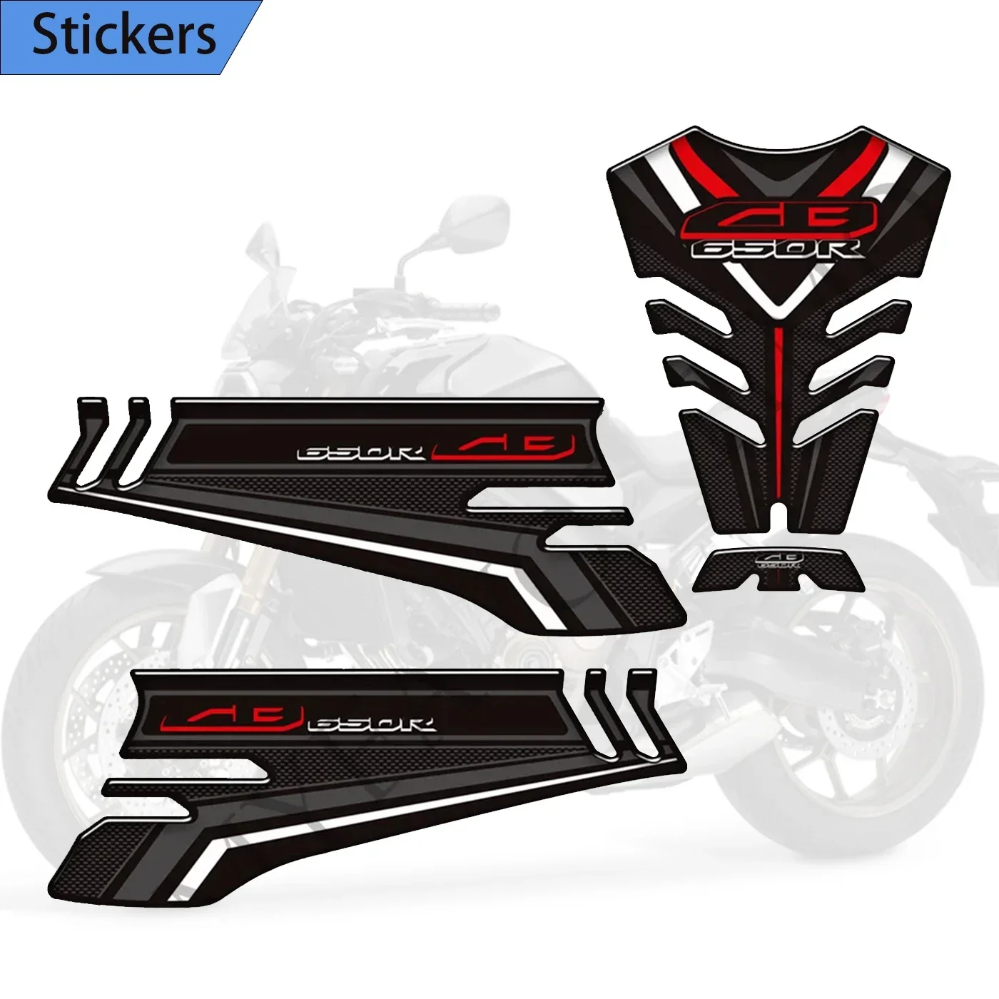 Cocok untuk Honda CB650R CB 650R 650 R bantalan tangki pegangan sepeda motor decal Kit minyak bahan bakar Gas pelindung lutut 2018 -2022