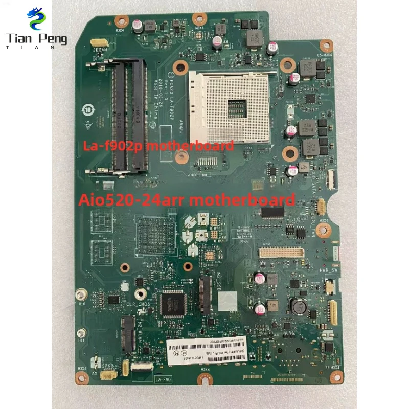 

Original LA-902P All In One Motherboard for Lenovo 520-24ARR Integrated AMD CPU
