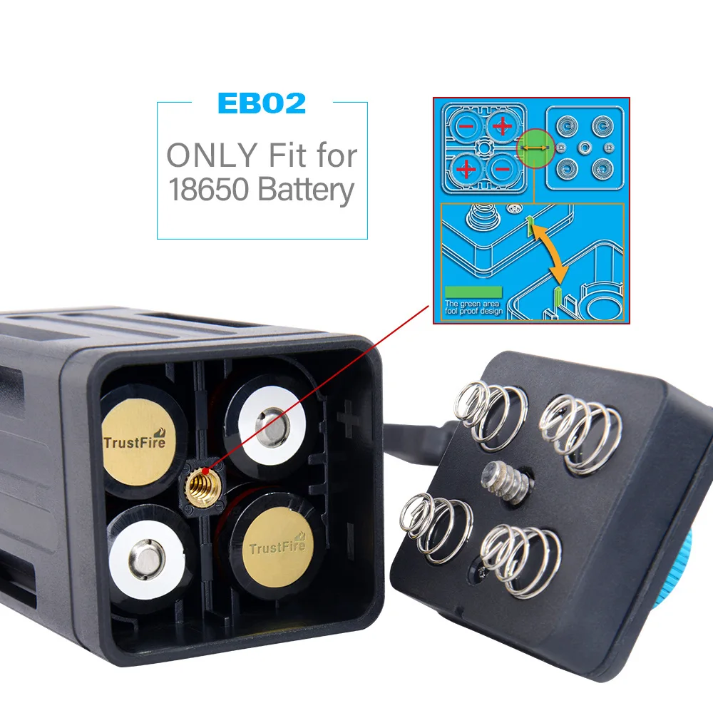 

5v 8.4V Power Bank Case for Mountain Bike Light USB Mobile Battery Box Can Hold 4 18650 Lights Night Riding