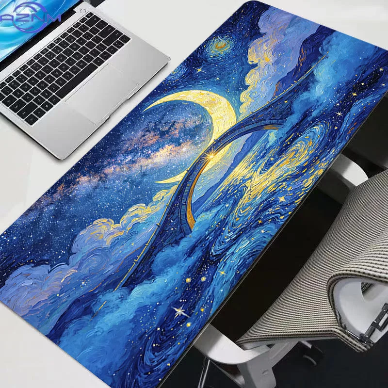 Mouse Pad Abstract Oil paintingGaming Accessories PC Gamer  Xxl Computer Desk Mat Laptop Varmilo Keyboard Mousepad
