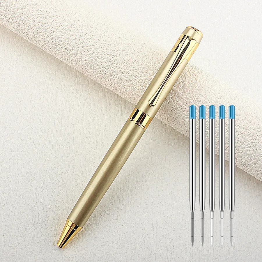 Rotating Metal Business Pen Heavy Weight Smooth Ink Office Use