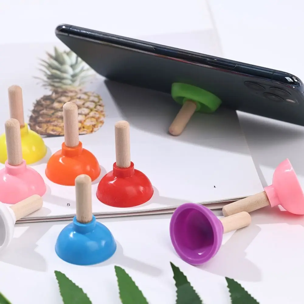 Mini Tiny Plunger Magic Close-Up Inspired Looking Toilet Shape Phone Holder Mentalism Magic Props Toilet Sucker Stand