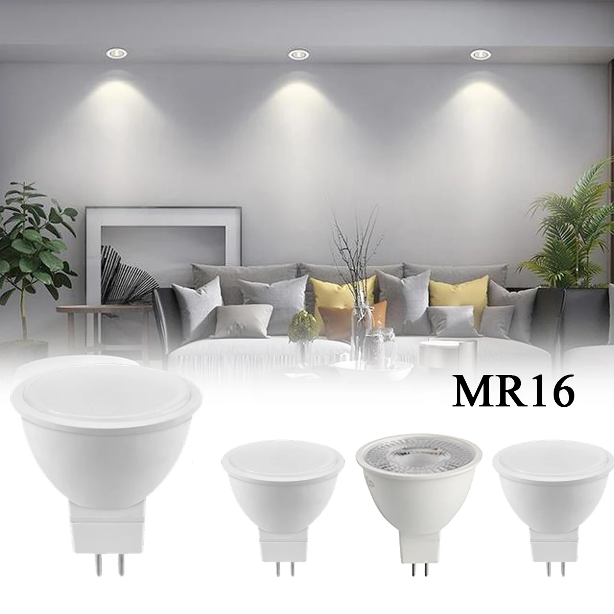 

споты 4-20PCS LED Spotlight MR16 GU5.3 low pressure AC/DC 12V 3W 5W 6W 7W Light Angle 38 120 degrees Apply to study focos